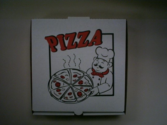 White Pizza Box