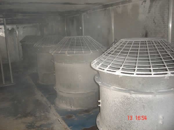 Ferguson IQF tunnel freezer with screw compressors 633kW