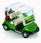 golf gift cart with digital frame