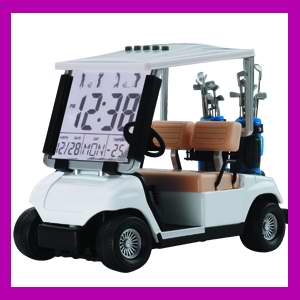 golf gift car with LCD clock