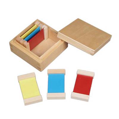 Box With 6 Color Tablets of montessori toys