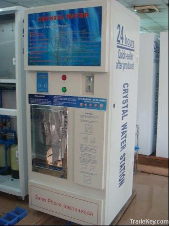 Automatic water vending machine with RO pure water system