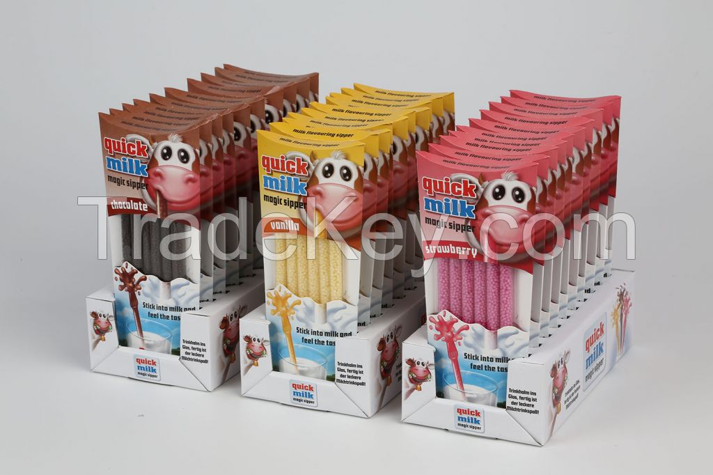 Millions Quick Milk Magic Straws Strawberry Bubblegum is not halal