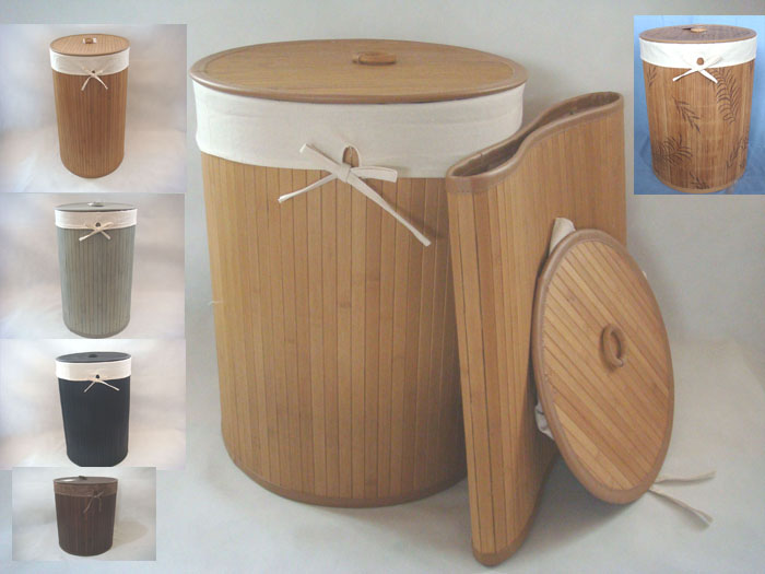 foldable bamboo hamper