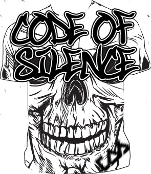 Code of Silence Skullnation Men's T-Shirt