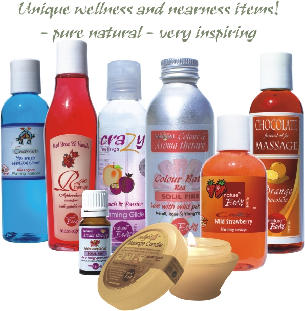 Warming Massage Oils, Candle Massage Oils, Aroma Teraphy Colour Bath,