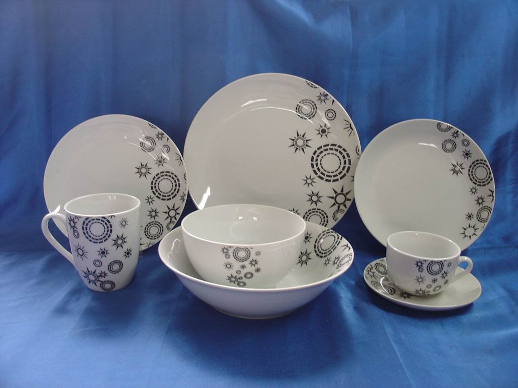 Moon shape porcelain tableware/ dinner set