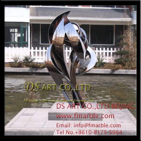 stainless steel sculpture, steel sculpture, metal sculpture