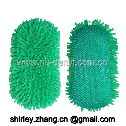 microfiber chenille car wash sponge