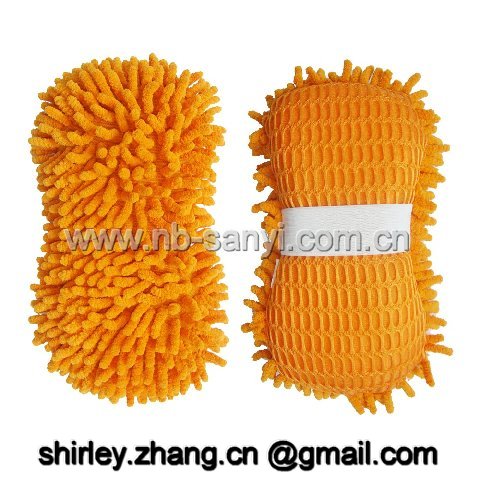 SY31909 microfiber chenille car wash sponge, pad