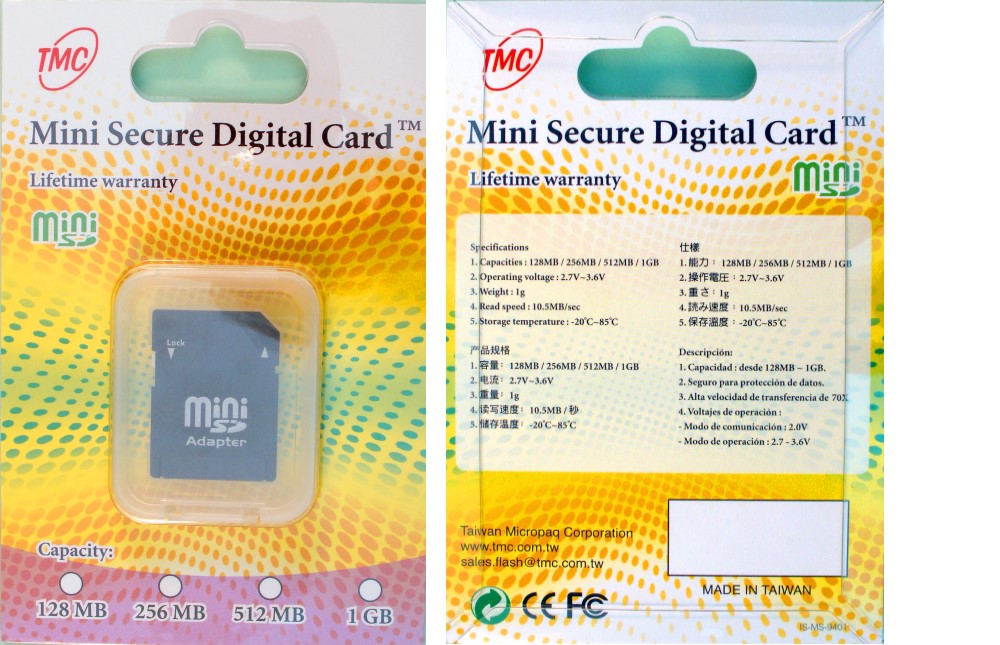 Mini SD card