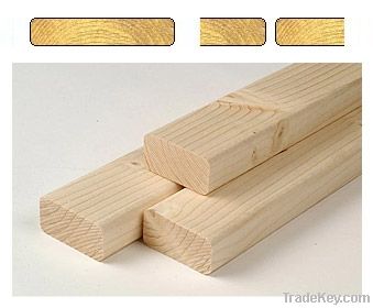 Planed wooden finishing materials