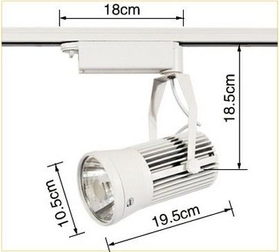 Led COB Track light store lighting 20w 30w The integration LED Track light Imported chips LED spotlights