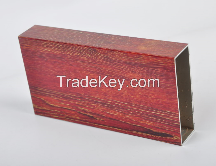 high quality wood grain aluminum profile
