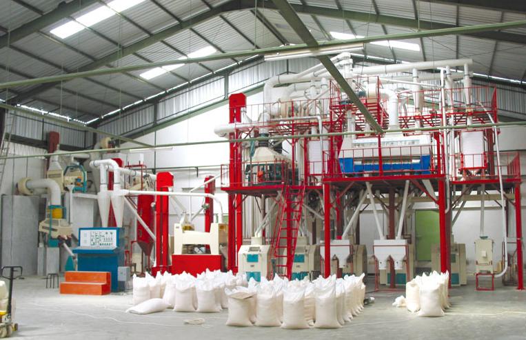complete set of flour mill, maize milling plant, wheat milling machinery