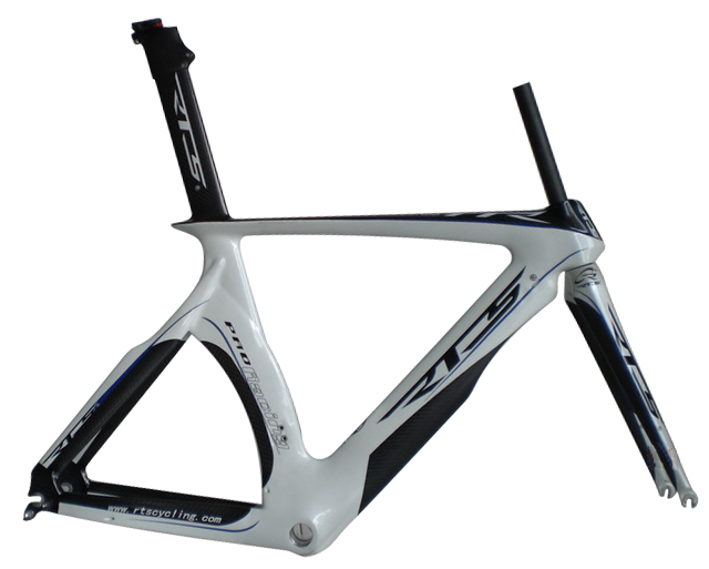 Carbon bicycle time trial road frame