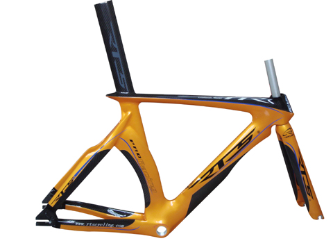 Carbon bicycle time trial track frame