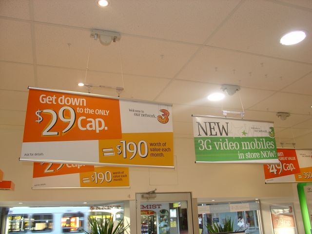 Hang Retail Signage from Ceiling