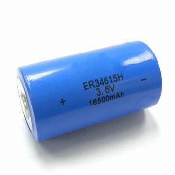 ER34615 Lithium Thionyl Chloride Battery