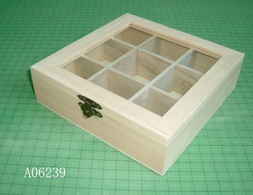 Salp-up Wooden Tea Box
