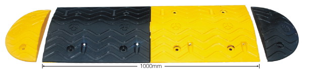 Rubber speed hump