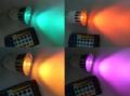 MR16, GU10, E27 RGB LED bulb with remote control