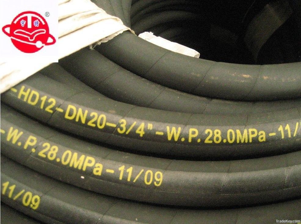 Marine high pressure oil-conveying hose