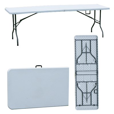 8 FEET LONG PLASTIC FOLDING TABLE