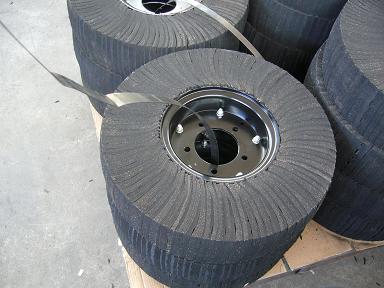 laminated wheels, rubber chocks & bumpers