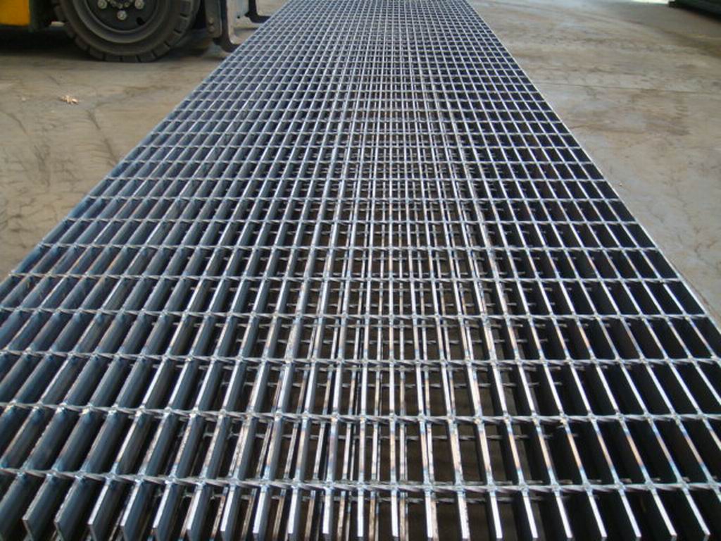 black steel grating