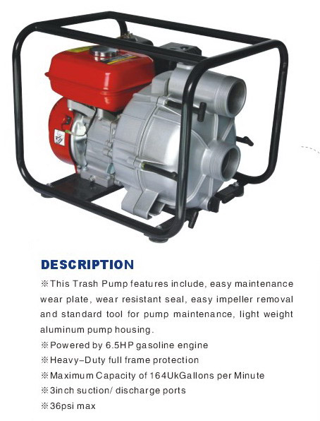 Gasoline Engine of Sewerage Pumps (WB80)