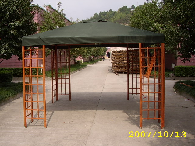 wooden gazebo