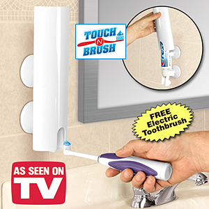 Toothpaste hands-free dispenser