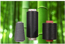 Bamboo charcoal fiber, yarns, nonwoven, filter sieve, and carbon product