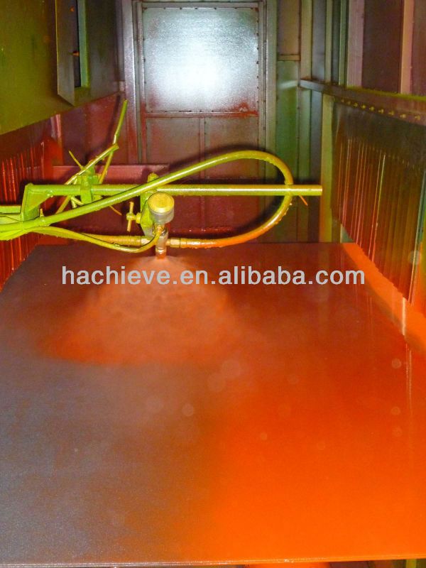 Shot blasting and painting line used for steel plate
