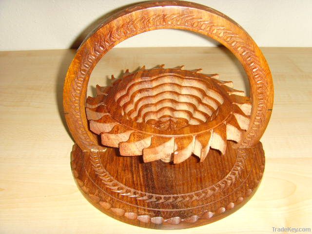 Wooden Folding Basket