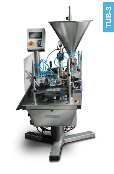 Machine for filling and sealing of plastic and laminated tubes