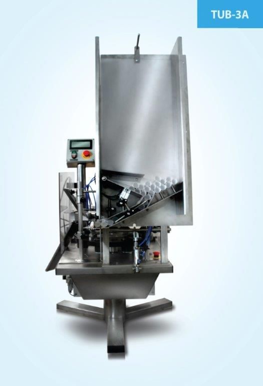 Automatic machine filling and sealing tubes with tube feeding, TUB-3A