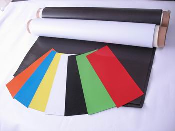 Flexible soft-magnetic sheeting