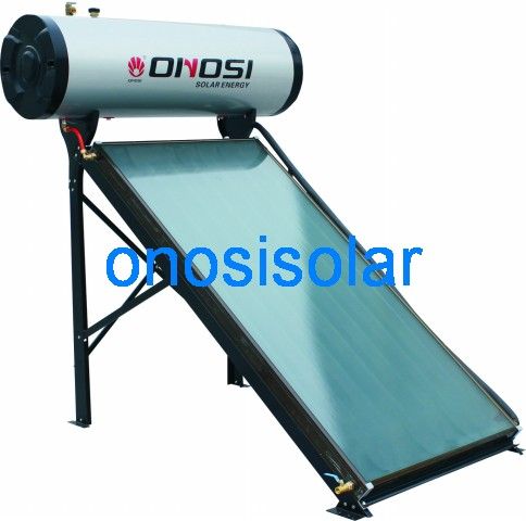 integrated pressurized flat plate solar water heater
