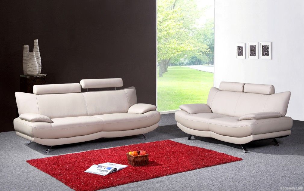popular modern living room leather sofa set
