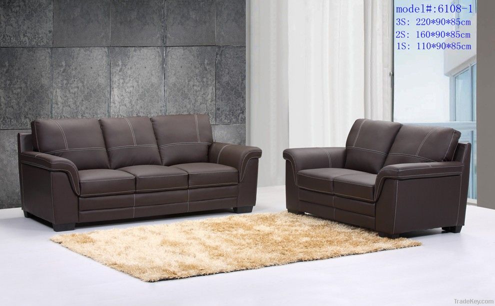 genuine leather sofa set