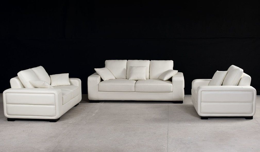 genuine living room leather sofa set