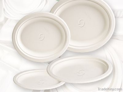 Bagasse Oval Plate