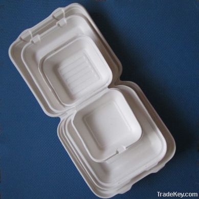 6", 8", 9", 10" bagasse clamshell