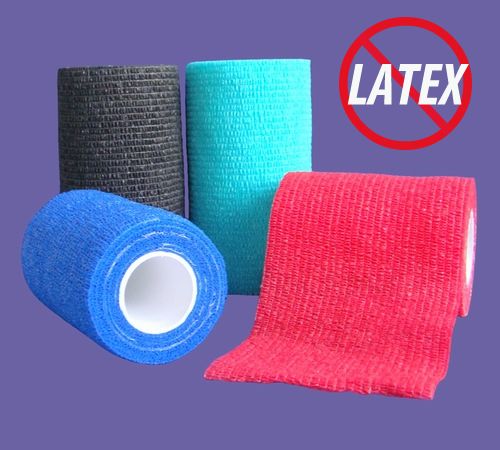 FlexBand LF sew style hand-tear non-woven cohesive flexible bandage (latex free)