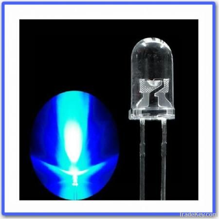 super bright 5mm round led diode With Flange