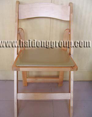 Wedding Wooden Paded Folding Chair