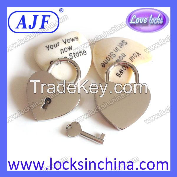 AJF heart shaped Love Padlock - Top quality Lovelock, Gift, Liebesschloss, love lock, wish lock, heart lock, cadenas d'amour