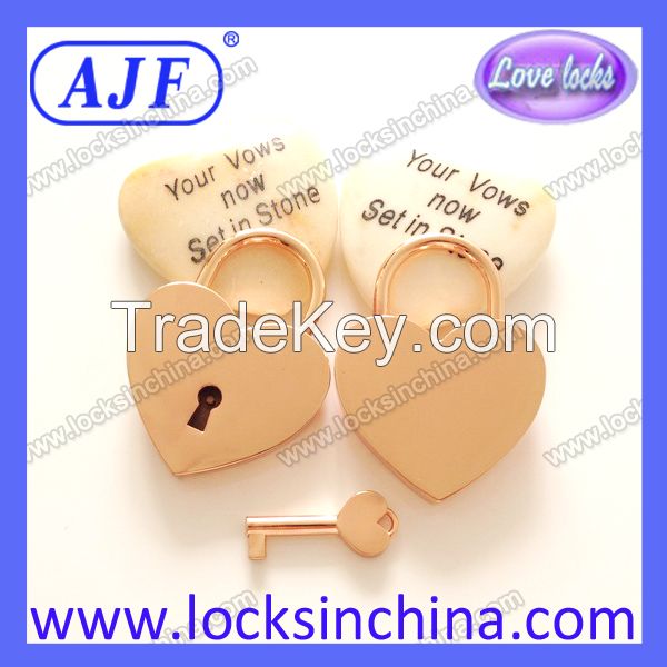 AJF heart shaped Love Padlock - Top quality Lovelock, Gift, Liebesschloss, love lock, wish lock, heart lock, cadenas d'amour